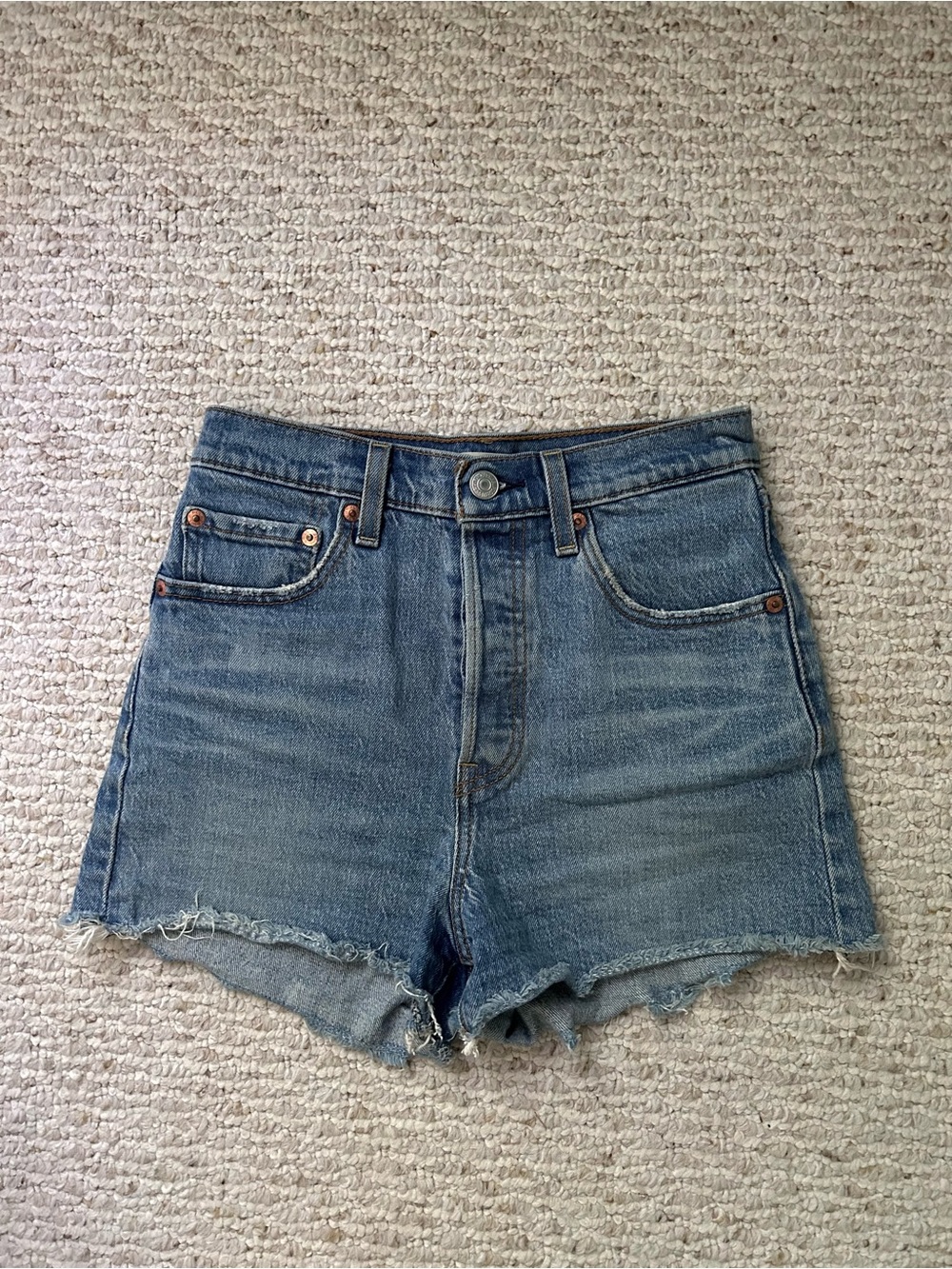 Levi’s Ribcage Denim Shorts